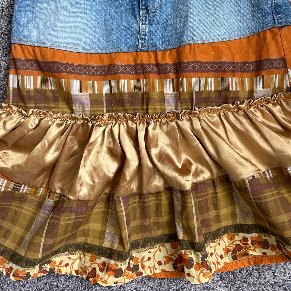 Levi’s Jeans Denim and Fabric Flared Mini Skirt size 3 - Picture 3 of 10